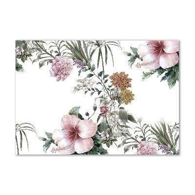 Tableau sur verre Design floral