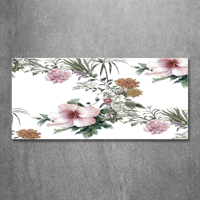 Tableau sur verre Design floral