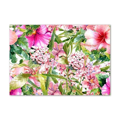 Tableau photo sur verre Motifs floraux