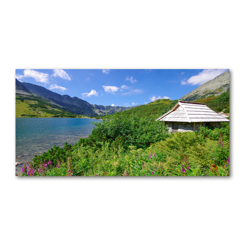 Tableau verre imprimé Chalet dans les Tatras