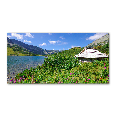 Tableau verre imprimé Chalet dans les Tatras