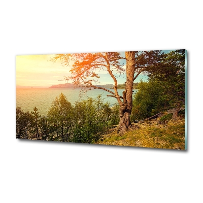 Tableau sur verre Lac de Scandinavie