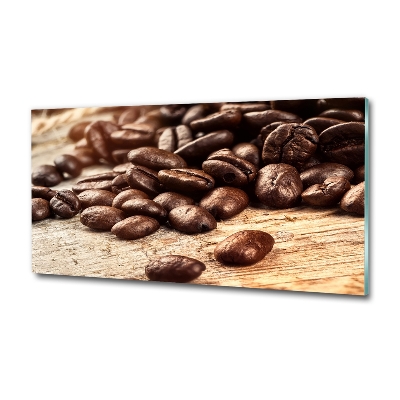 Tableau sur verre Grains de café