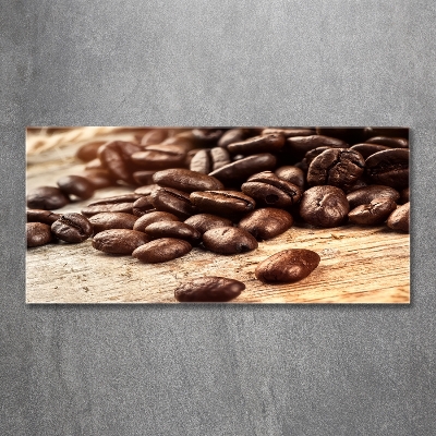 Tableau sur verre Grains de café