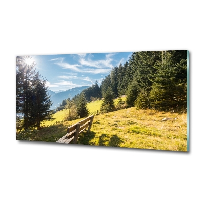 Tableau photo sur verre Automne en montagne