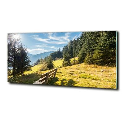 Tableau photo sur verre Automne en montagne