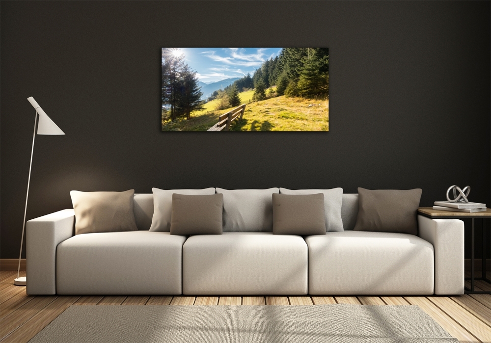 Tableau photo sur verre Automne en montagne