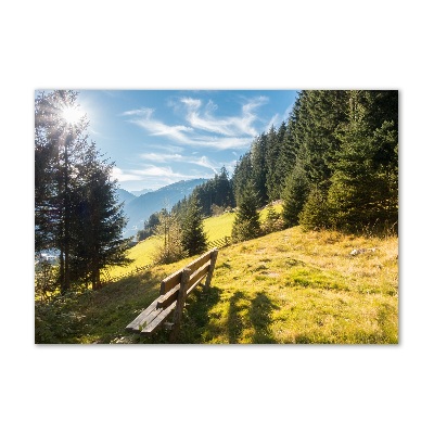 Tableau photo sur verre Automne en montagne