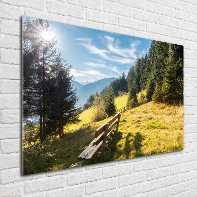 Tableau photo sur verre Automne en montagne