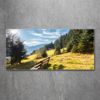 Tableau photo sur verre Automne en montagne