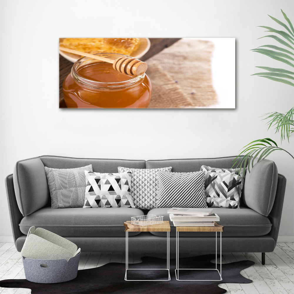 Tableau photo sur verre Miel