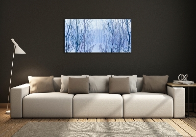 Tableau en verre Forêt en hiver