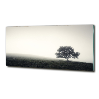 Tableau sur verre Arbre solitaire