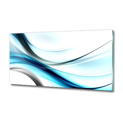 Tableau imprimé sur verre Vagues d'abstraction