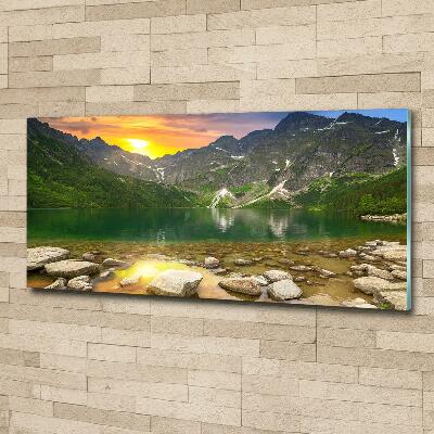 Tableau sur verre Lac Morskie Oko Tatry