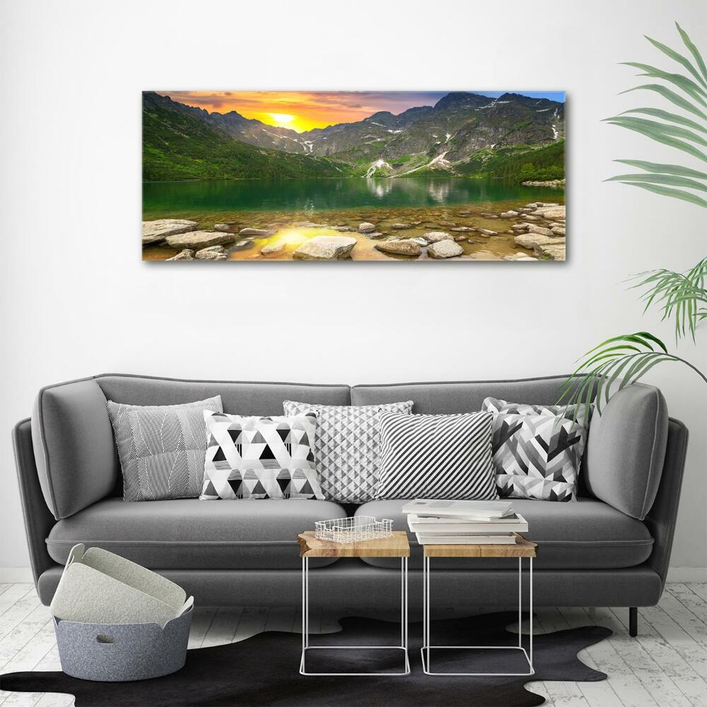 Tableau sur verre Lac Morskie Oko Tatry