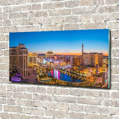 Tableau photo sur verre Las Vegas USA