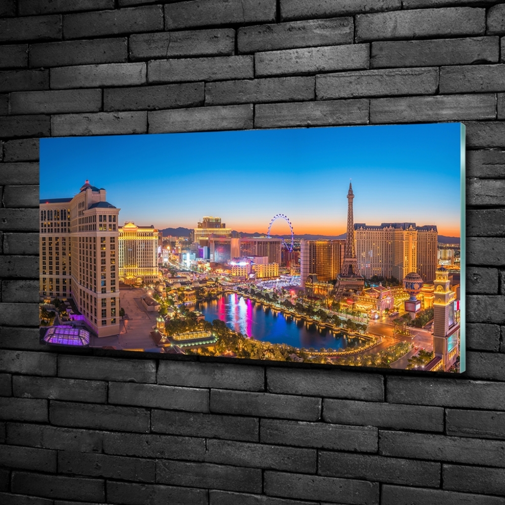 Tableau photo sur verre Las Vegas USA