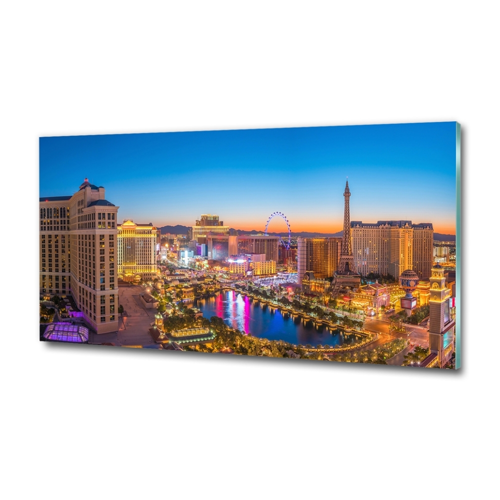 Tableau photo sur verre Las Vegas USA