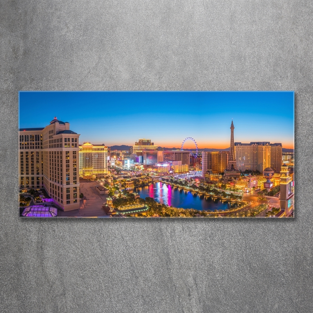 Tableau photo sur verre Las Vegas USA