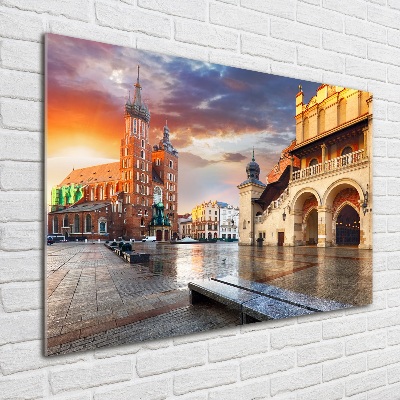 Tableau photo sur verre Cracovie Pologne