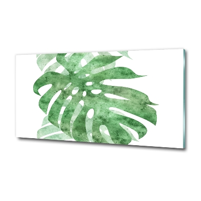 Tableau imprimé sur verre Monstera