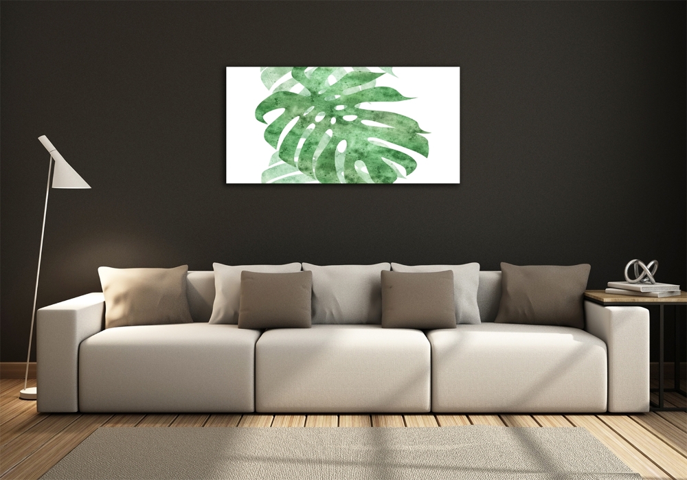 Tableau imprimé sur verre Monstera