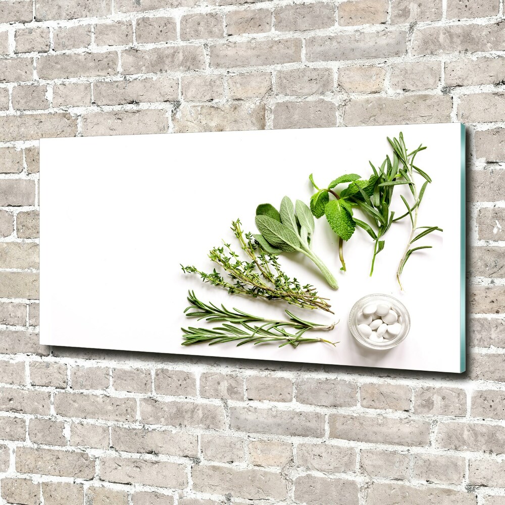 Tableau imprimé sur verre Herbes