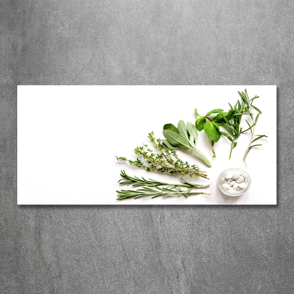 Tableau imprimé sur verre Herbes