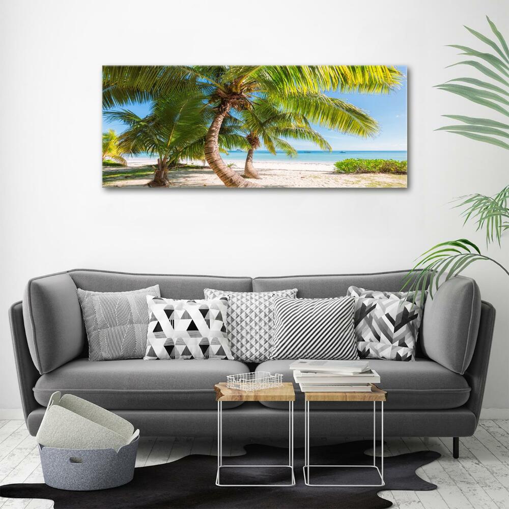 Tableau sur verre Plage tropicale