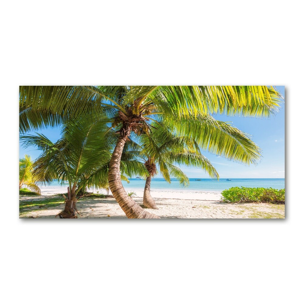 Tableau sur verre Plage tropicale