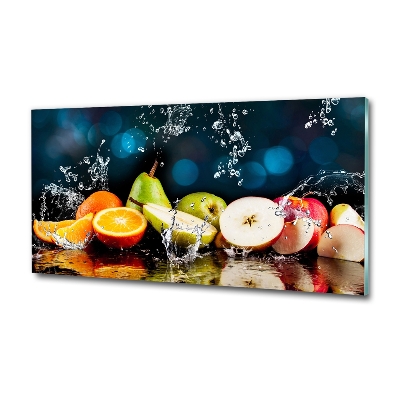 Tableau photo sur verre Fruits et eau