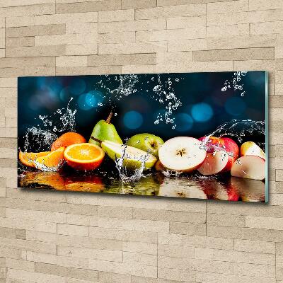 Tableau photo sur verre Fruits et eau