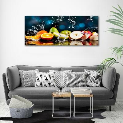 Tableau photo sur verre Fruits et eau