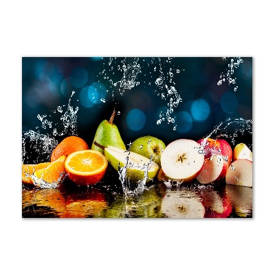 Tableau photo sur verre Fruits et eau