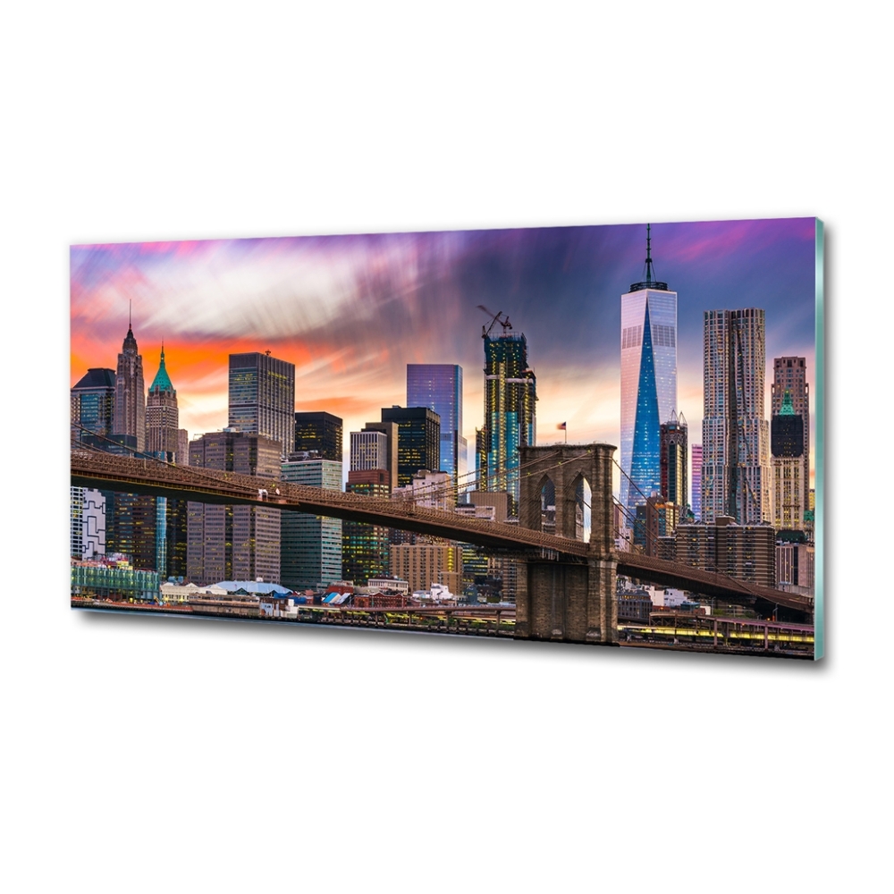 Tableau photo sur verre USA Manhattan