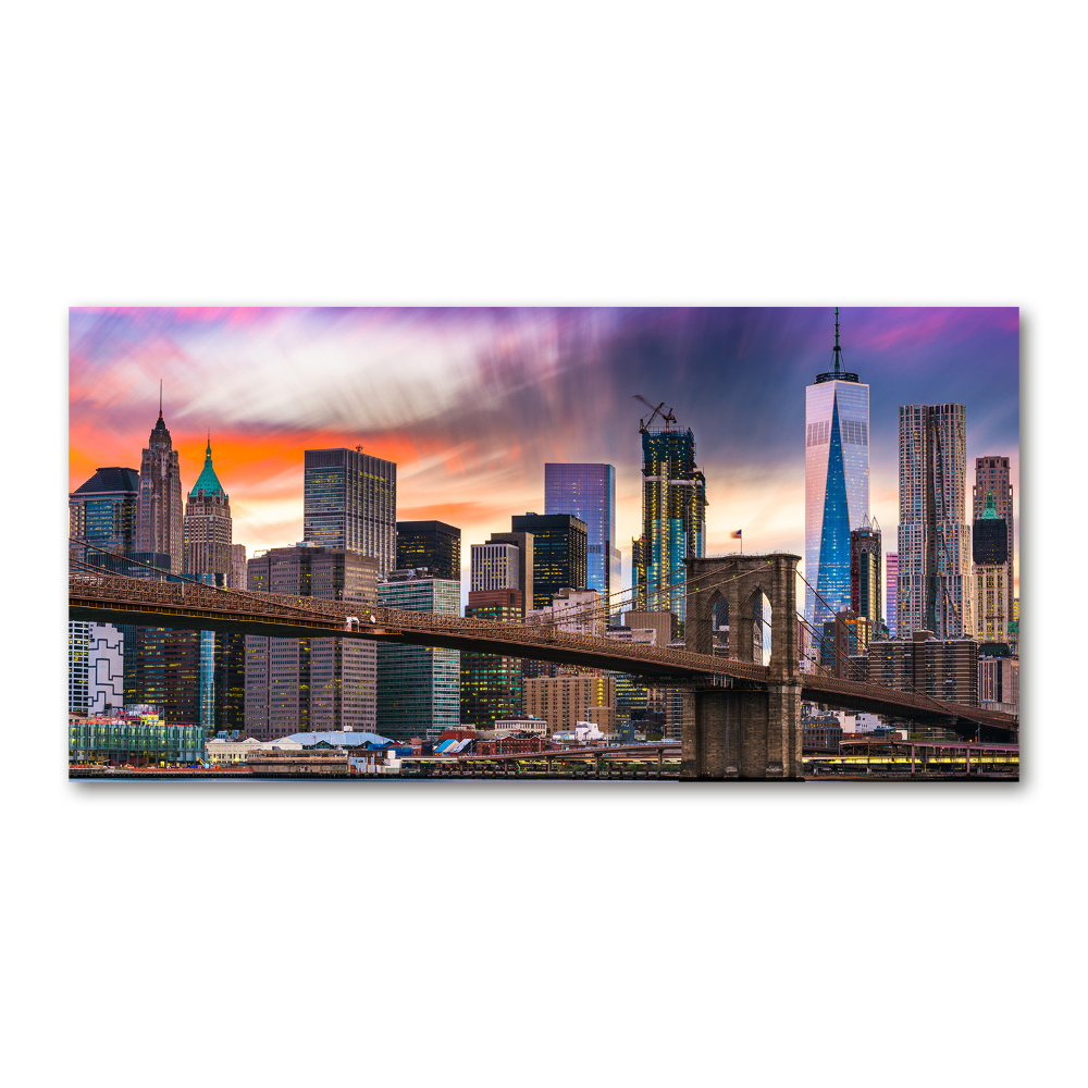 Tableau photo sur verre USA Manhattan