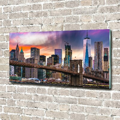 Tableau photo sur verre USA Manhattan