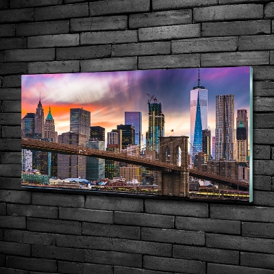 Tableau photo sur verre USA Manhattan