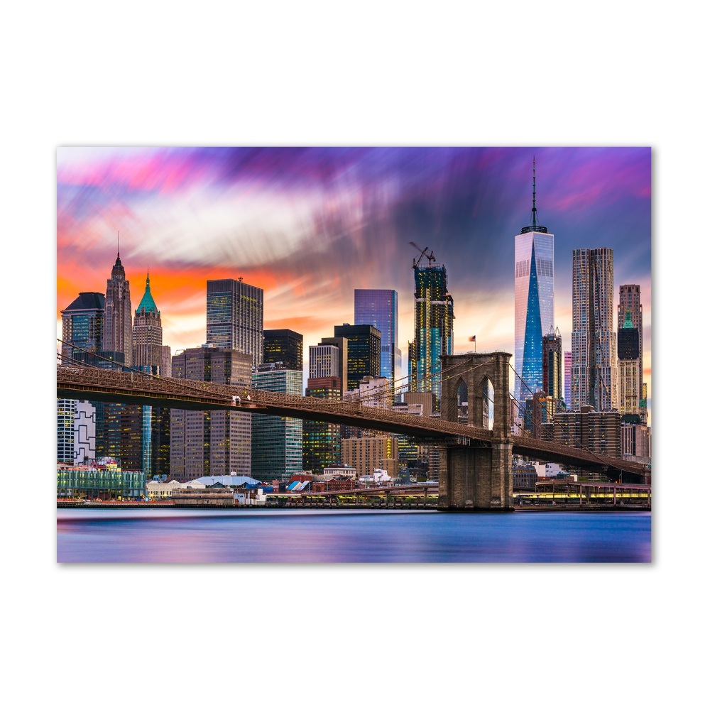 Tableau photo sur verre USA Manhattan