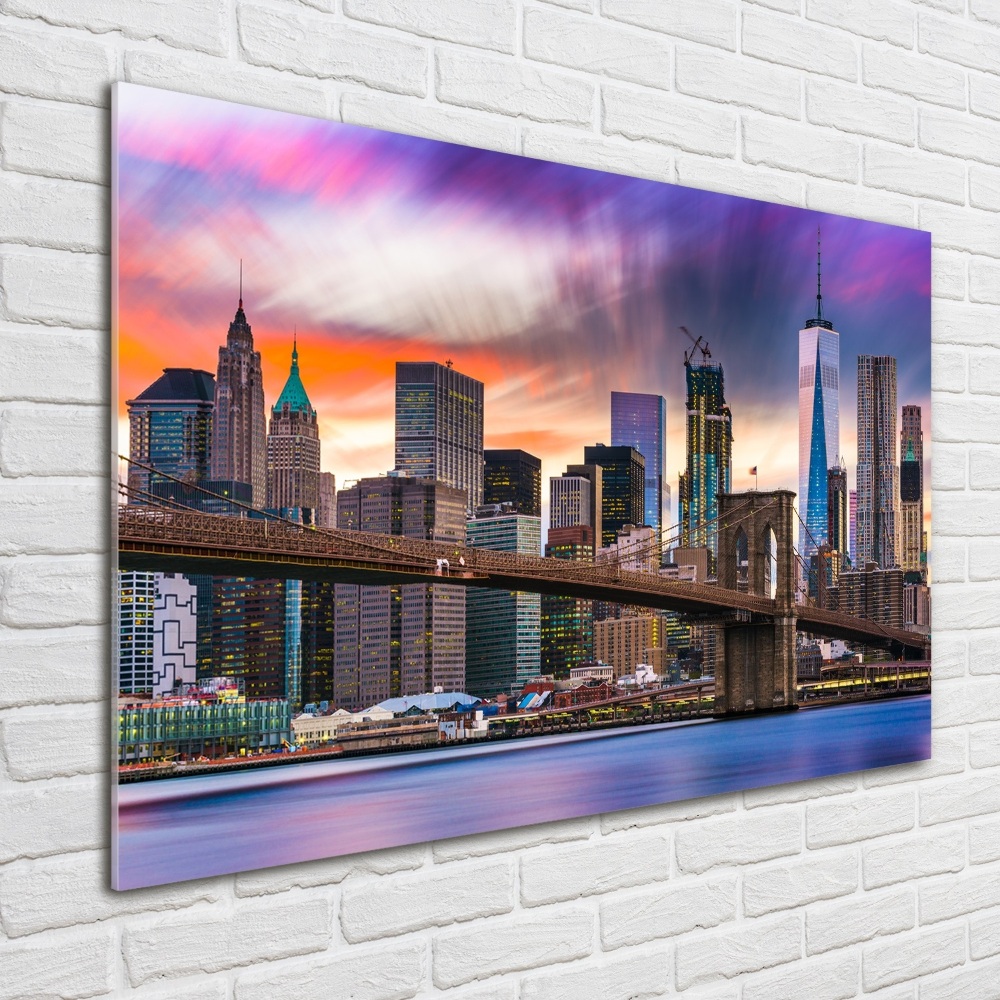 Tableau photo sur verre USA Manhattan