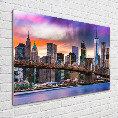 Tableau photo sur verre USA Manhattan