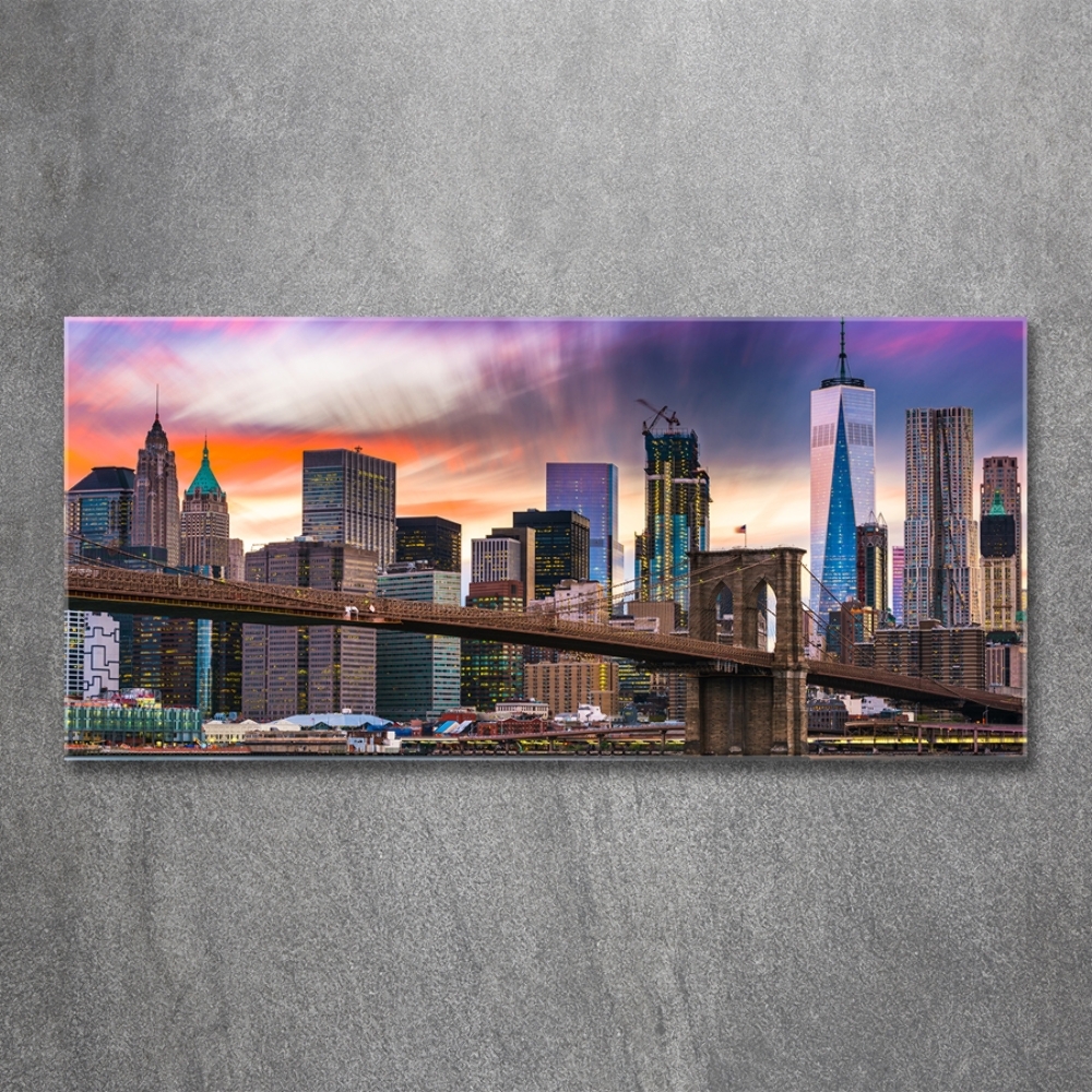 Tableau photo sur verre USA Manhattan