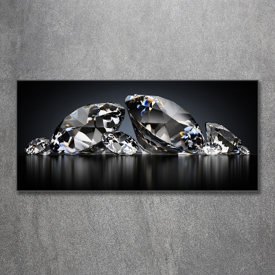 Tableau photo sur verre Diamants