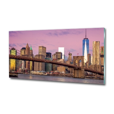 Tableau en verre USA Manhattan