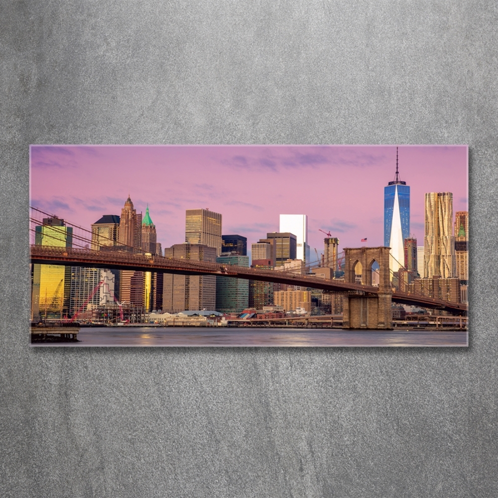 Tableau en verre USA Manhattan