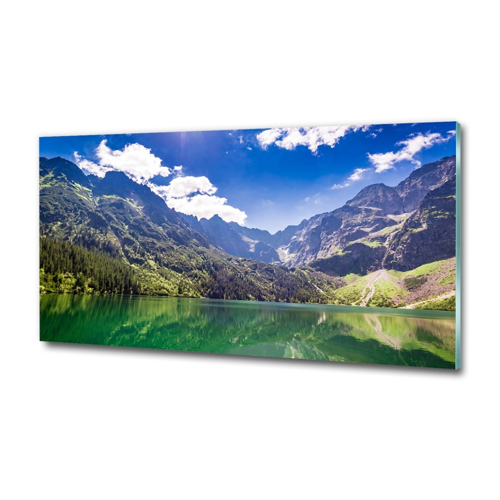 Tableau imprimé sur verre Lac Morskie Oko Tatry