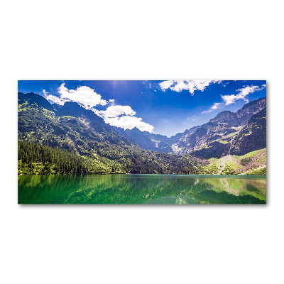 Tableau imprimé sur verre Lac Morskie Oko Tatry