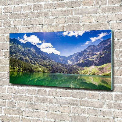 Tableau imprimé sur verre Lac Morskie Oko Tatry