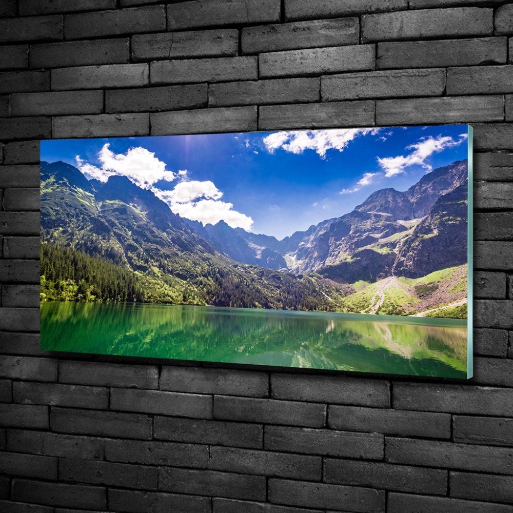 Tableau imprimé sur verre Lac Morskie Oko Tatry